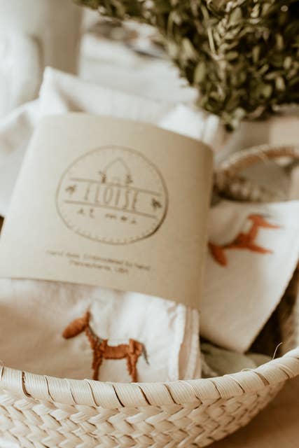A little horse - hand embroidered bandana