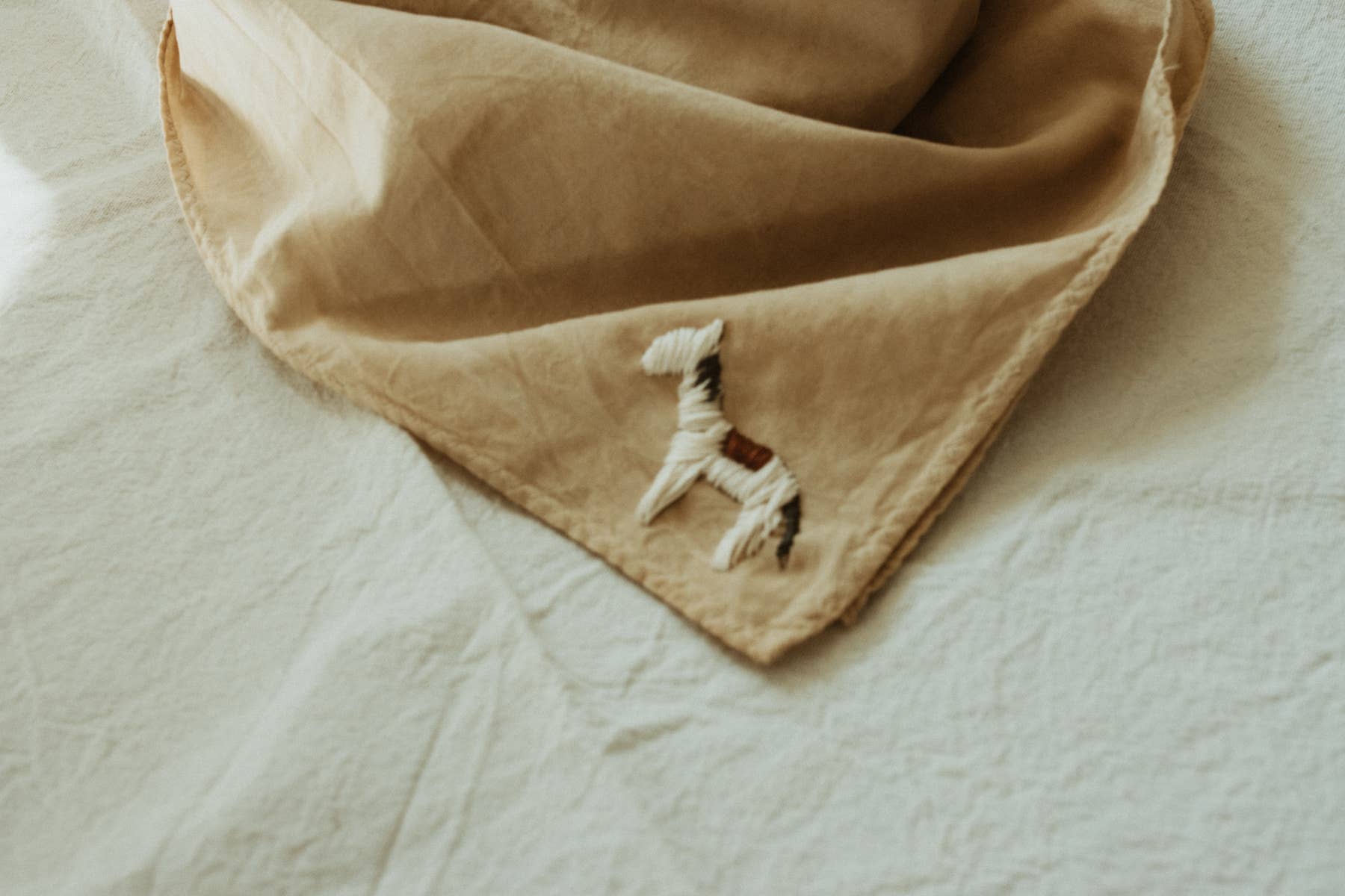 A little horse - hand embroidered bandana