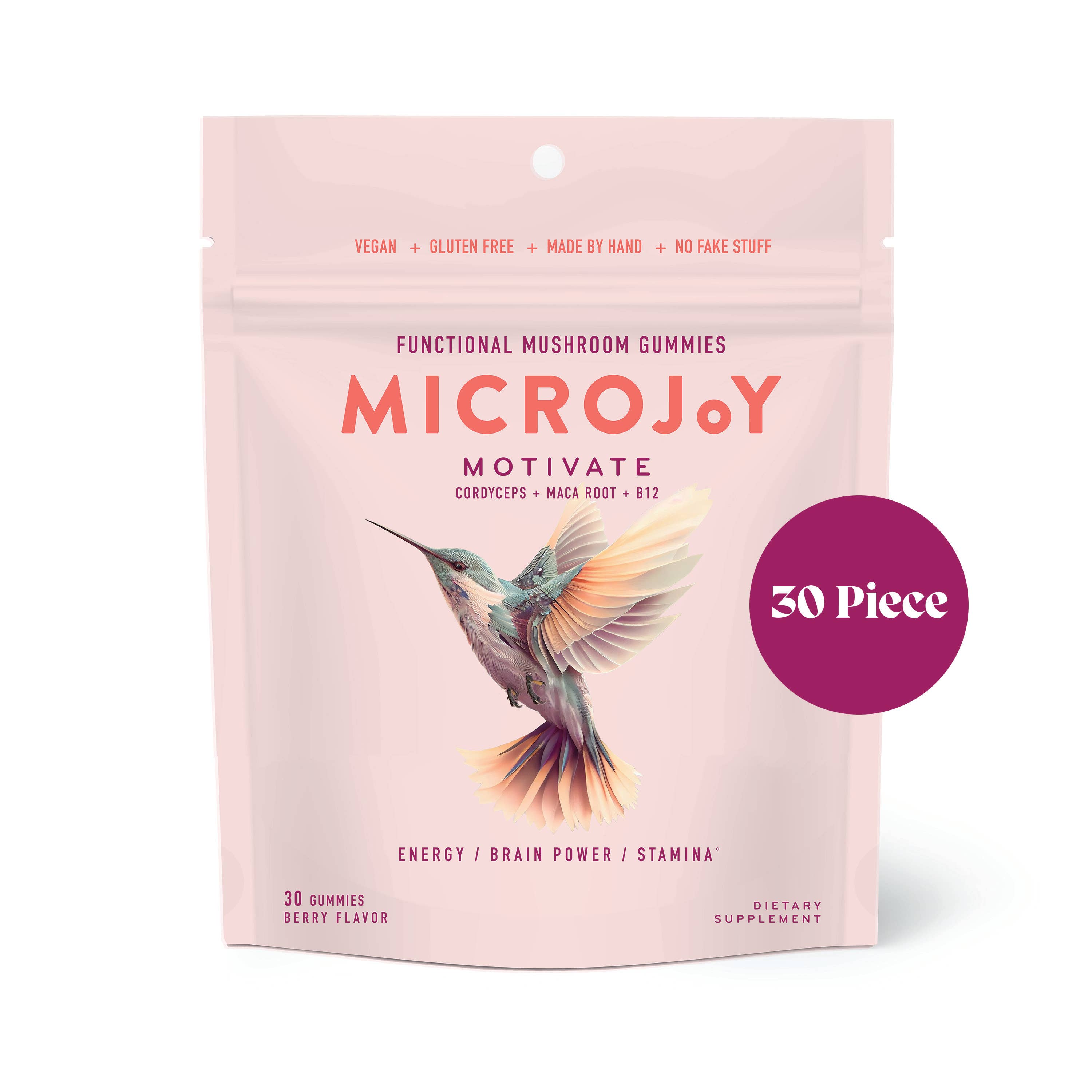 Motivate Mushroom Gummies (30) / Vegan Supplement / Energy