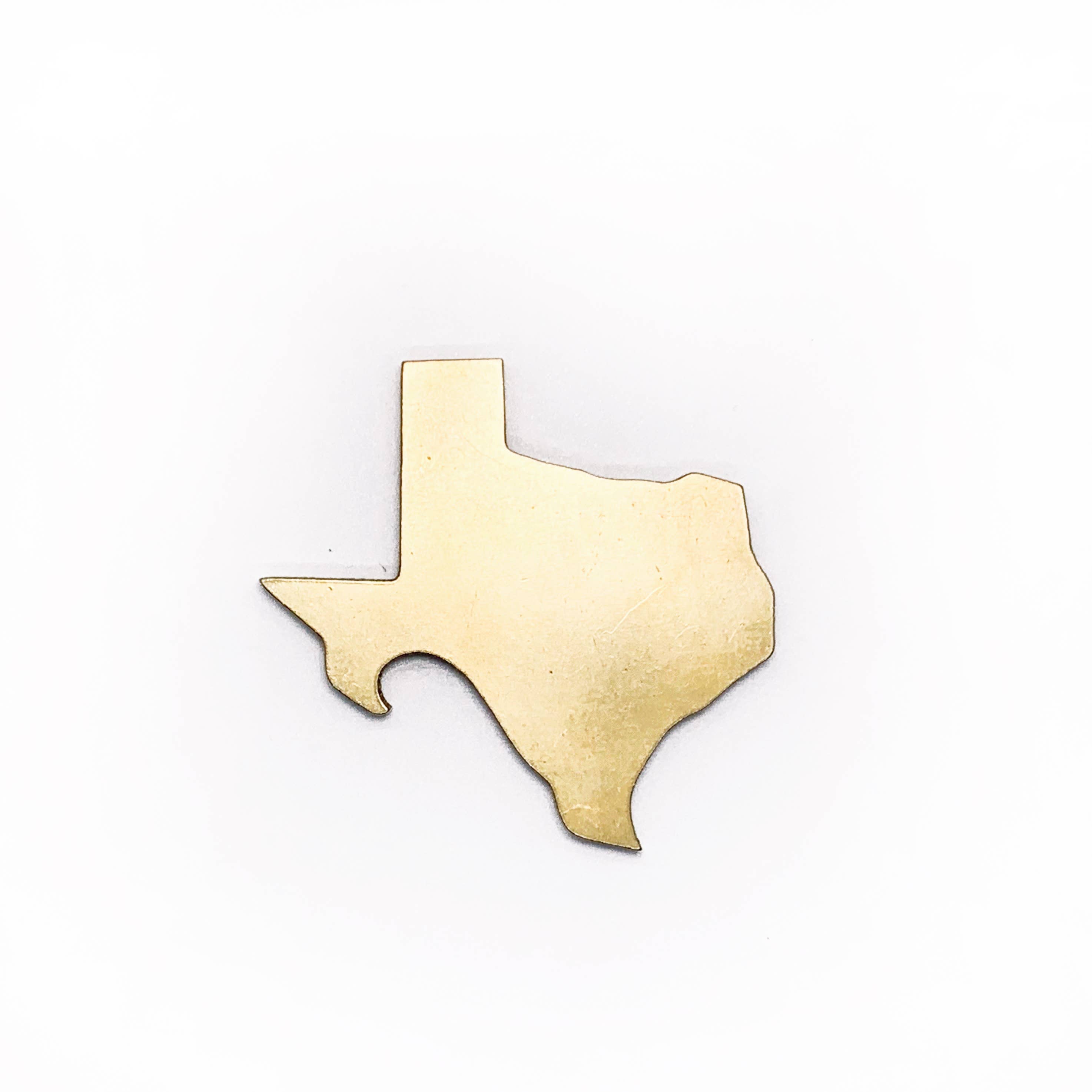 Texas Bottle Opener / Brass or Steel Statement Bar Piece